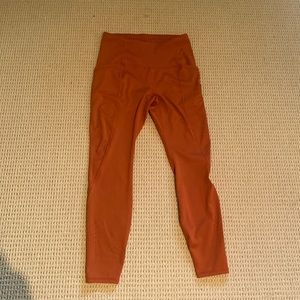 Rust orange capri leggings size small